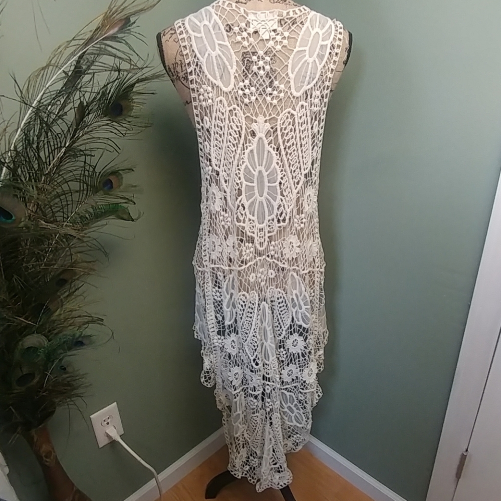 L.A.Hearts boho breezy crochet duster cardigan - Picture 2 of 8